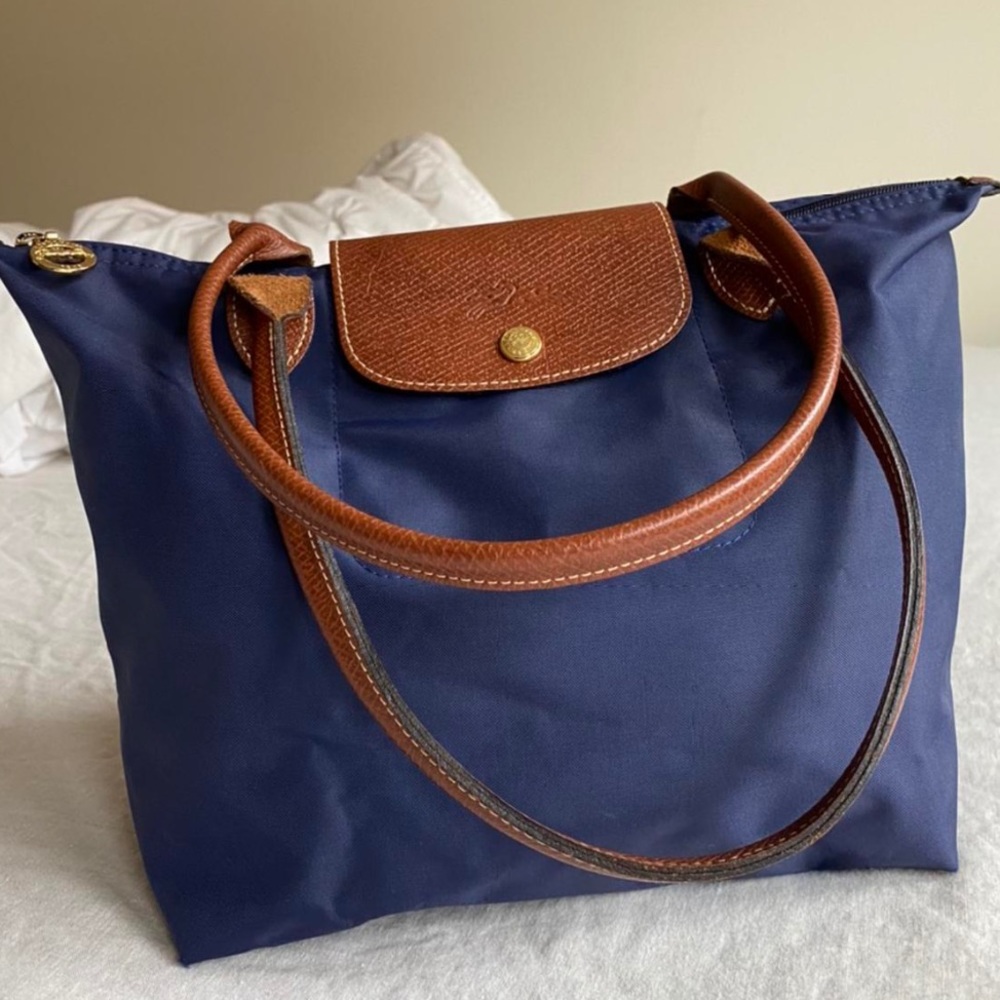 *Never used* Navy Longchamp small Le Pliage Bag